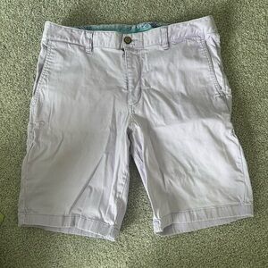 Tommy Bahama Light Lavender Flat Front Cotton Shorts